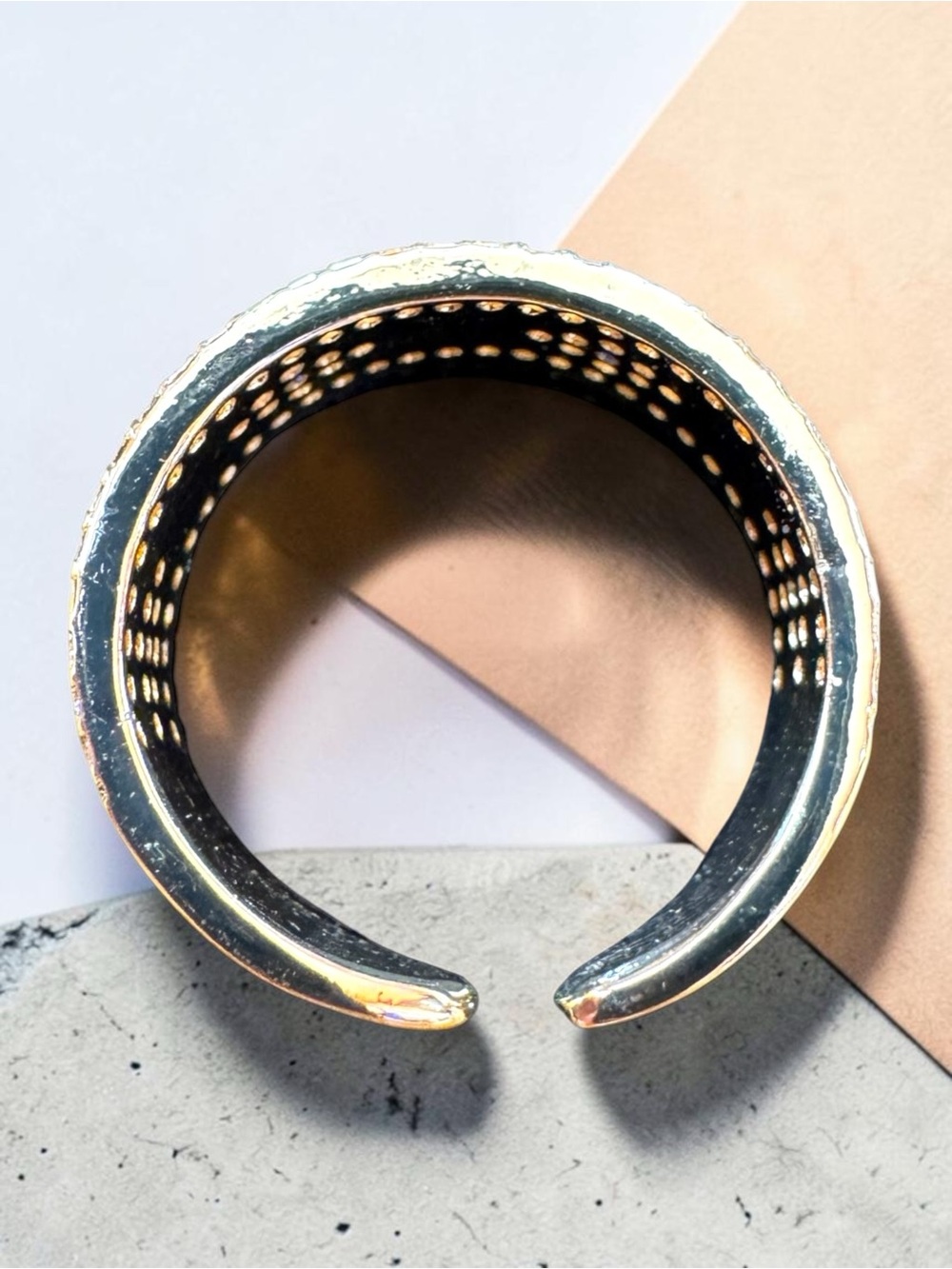 🍄5/$20. Evil Eye Gold-Plated Band Ring. New. - Picture 6 of 7